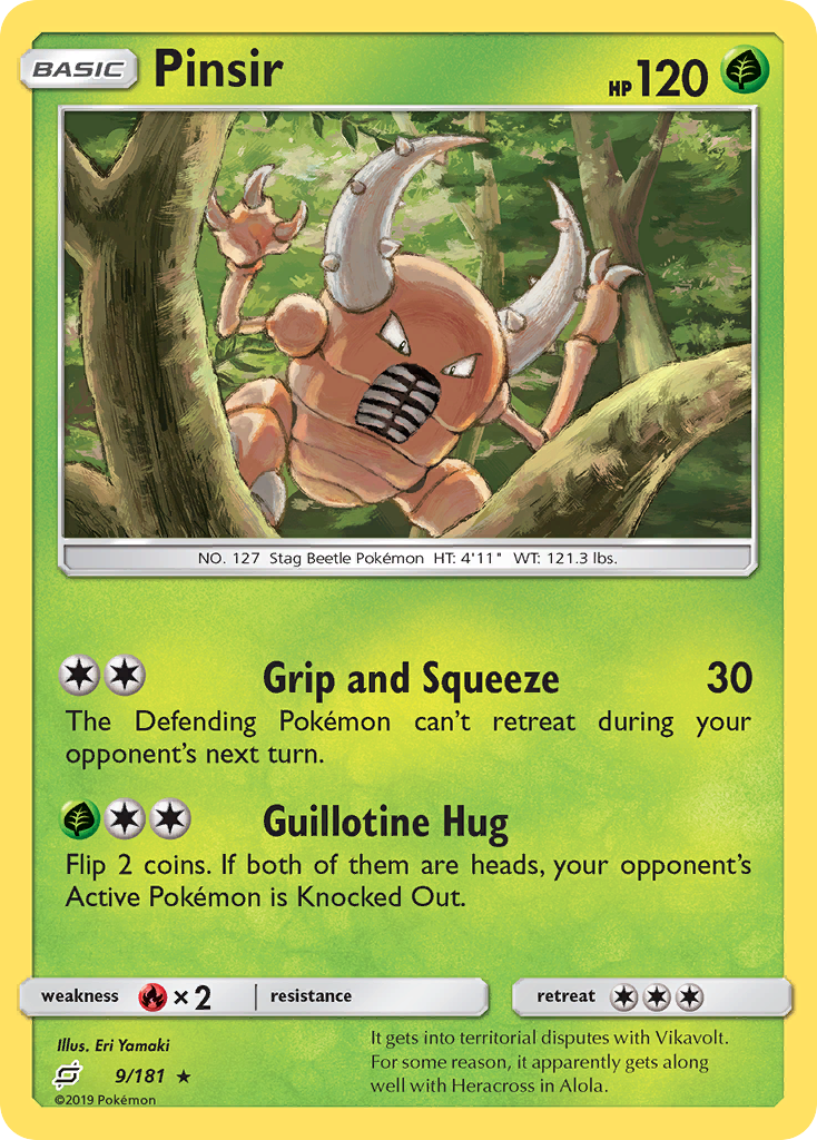 Pinsir (9/181) [Sun & Moon: Team Up] | Game Master's Emporium (The New GME)