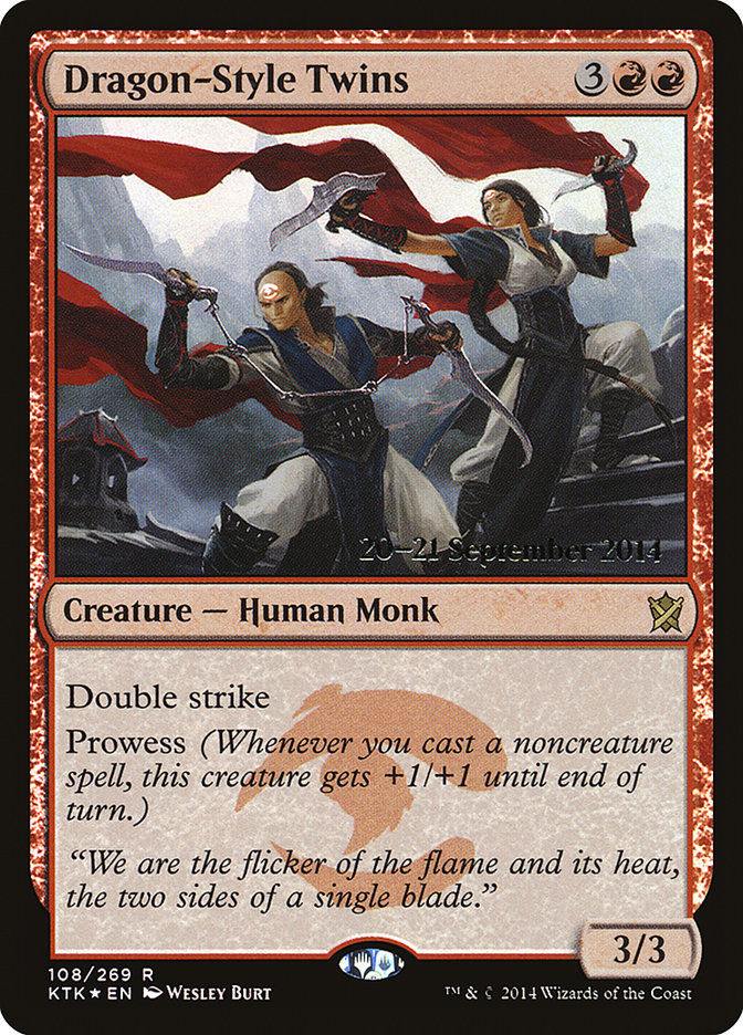Dragon-Style Twins [Khans of Tarkir Prerelease Promos] | Game Master's Emporium (The New GME)