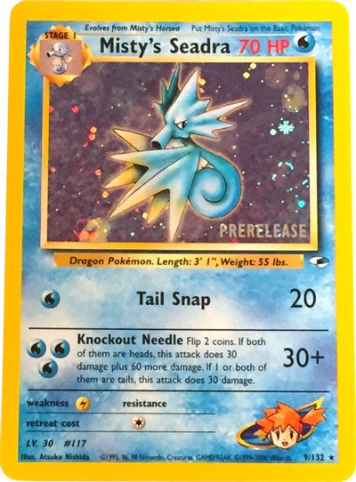 Misty's Seadra (9/132) (Prerelease Promo) [Gym Heroes Unlimited] | Game Master's Emporium (The New GME)