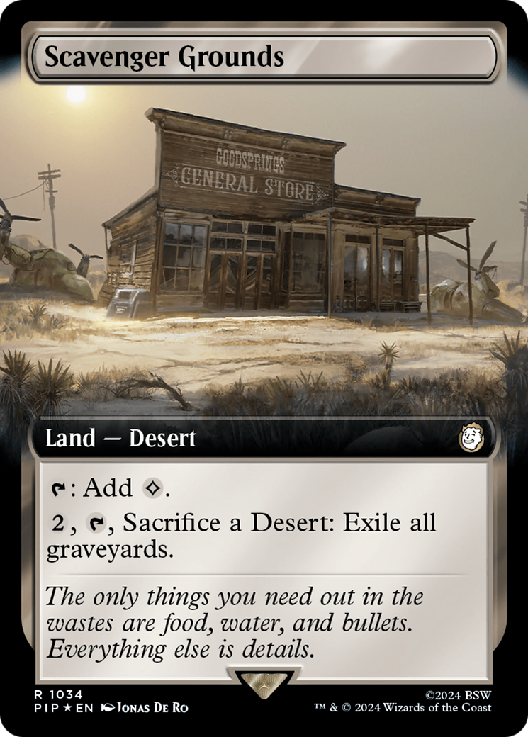 Scavenger Grounds (Extended Art) (Surge Foil) [Fallout] | Game Master's Emporium (The New GME)