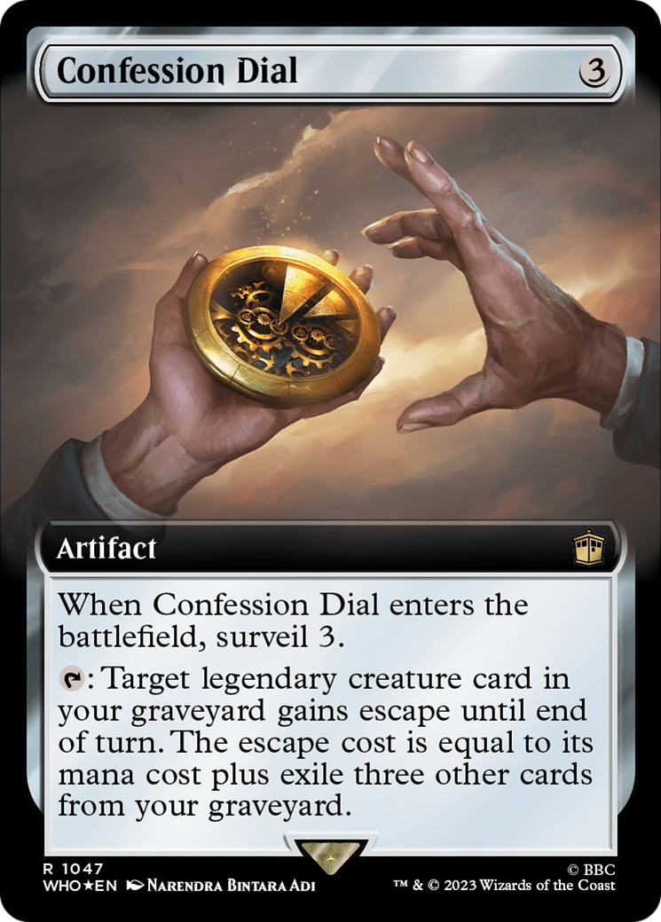 Confession Dial (Extended Art) (Surge Foil) [Doctor Who] | Game Master's Emporium (The New GME)