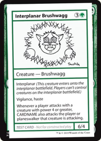 Interplanar Brushwagg (2021 Edition) [Mystery Booster Playtest Cards] | Game Master's Emporium (The New GME)