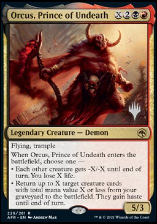 Orcus, Prince of Undeath (Promo Pack) [Dungeons & Dragons: Adventures in the Forgotten Realms Promos] | Game Master's Emporium (The New GME)