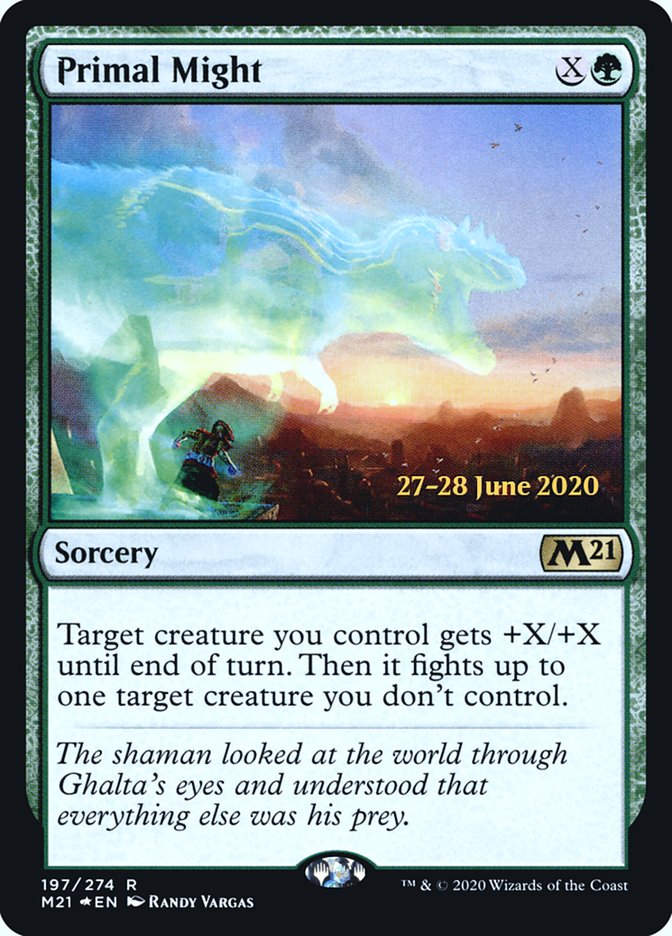 Primal Might [Core Set 2021 Prerelease Promos] | Game Master's Emporium (The New GME)