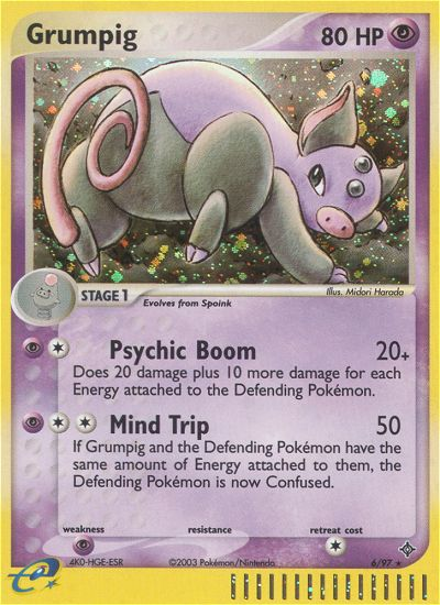 Grumpig (6/97) [EX: Dragon] | Game Master's Emporium (The New GME)