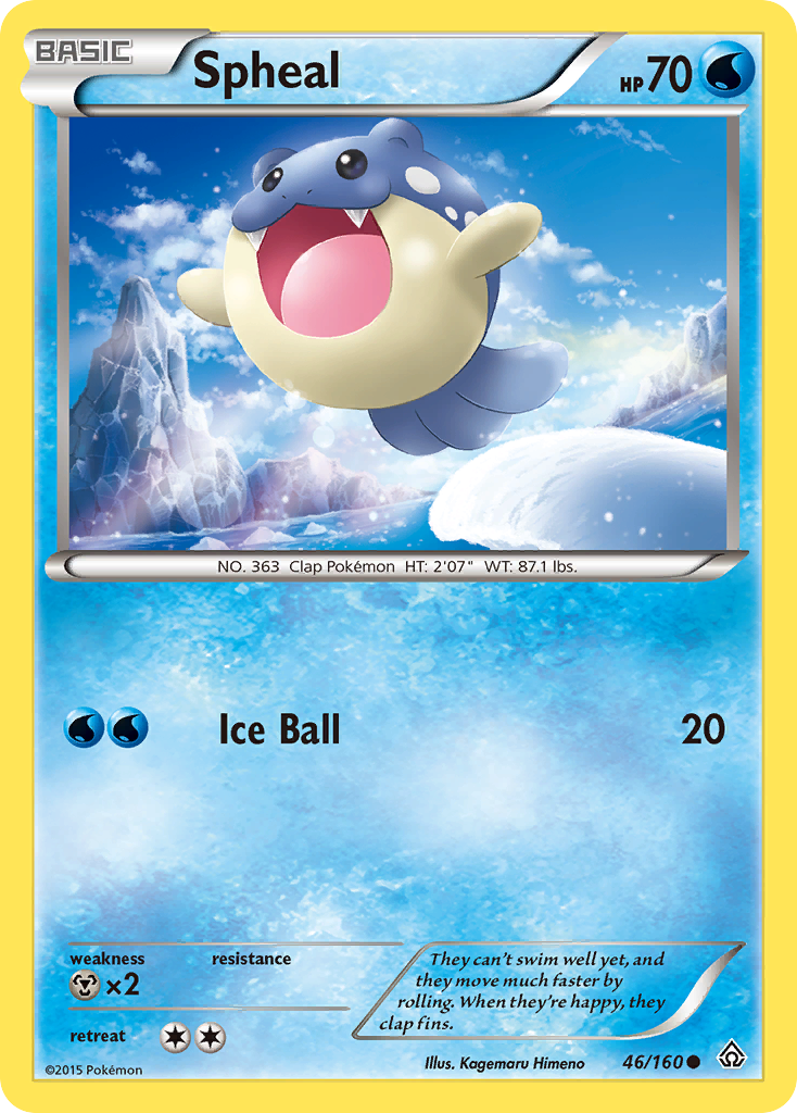 Spheal (46/160) [XY: Primal Clash] | Game Master's Emporium (The New GME)