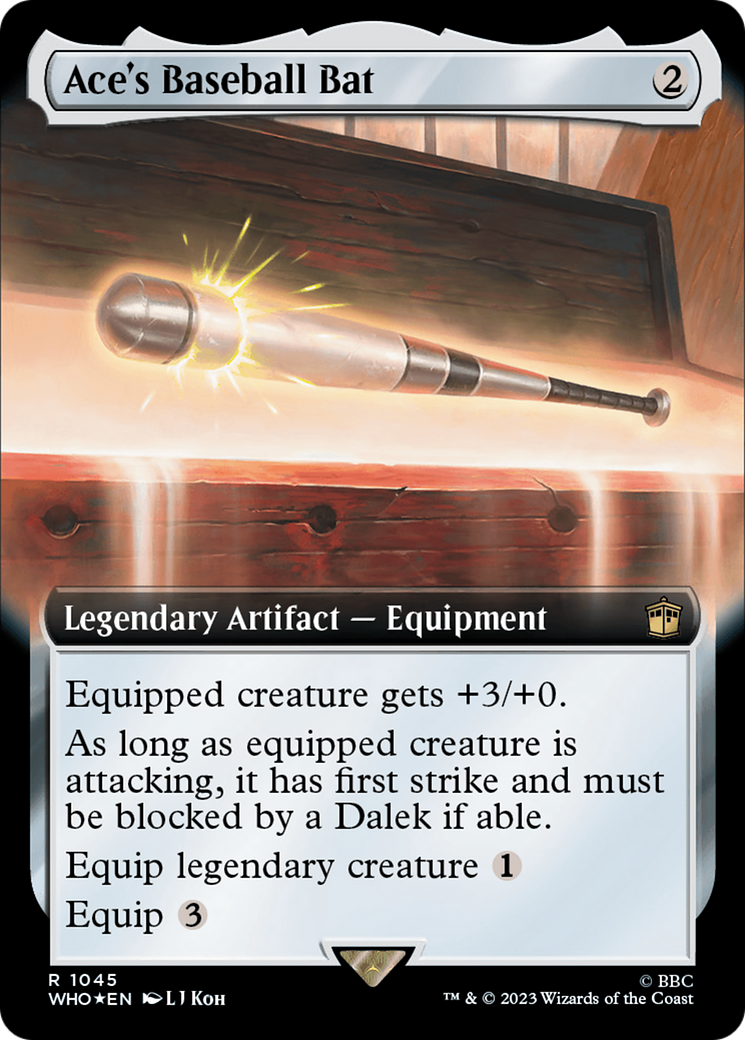 Ace's Baseball Bat (Extended Art) (Surge Foil) [Doctor Who] | Game Master's Emporium (The New GME)