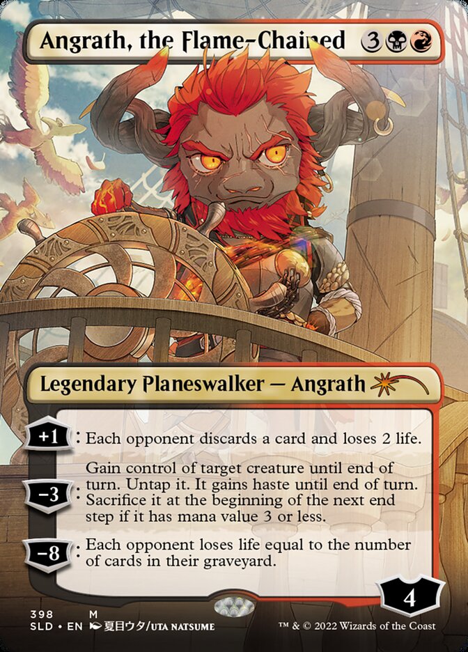 Angrath, the Flame-Chained (Borderless) [Secret Lair Drop Series] | Game Master's Emporium (The New GME)