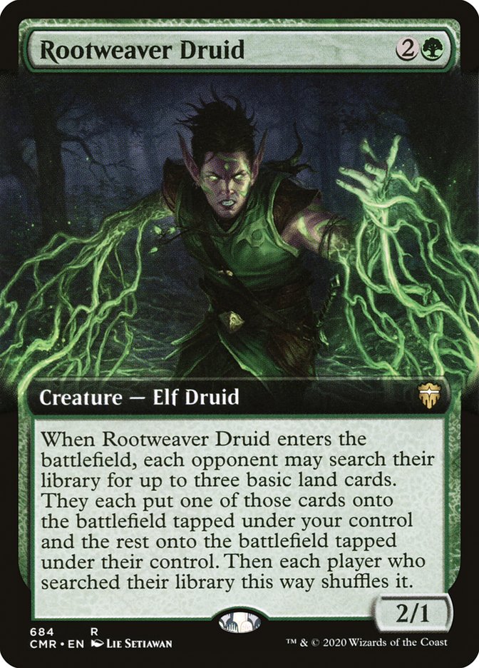 Rootweaver Druid (Extended Art) [Commander Legends] | Game Master's Emporium (The New GME)