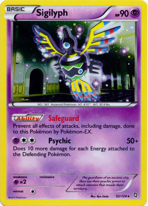 Sigilyph (52/124) (Cosmos Holo) [Black & White: Dragons Exalted] | Game Master's Emporium (The New GME)