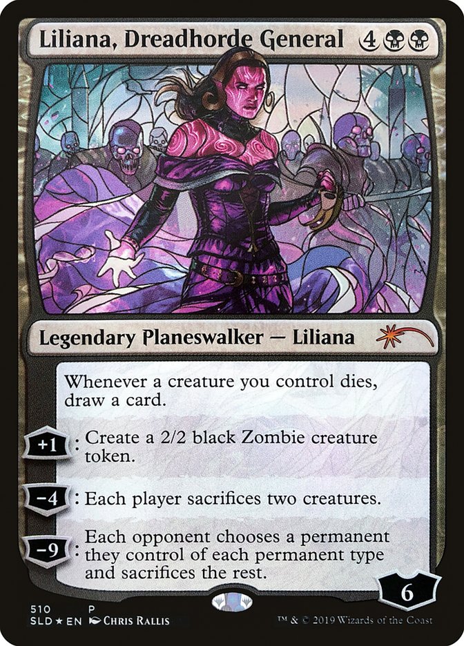 Liliana, Dreadhorde General (Stained Glass) [Secret Lair Drop Promos] | Game Master's Emporium (The New GME)