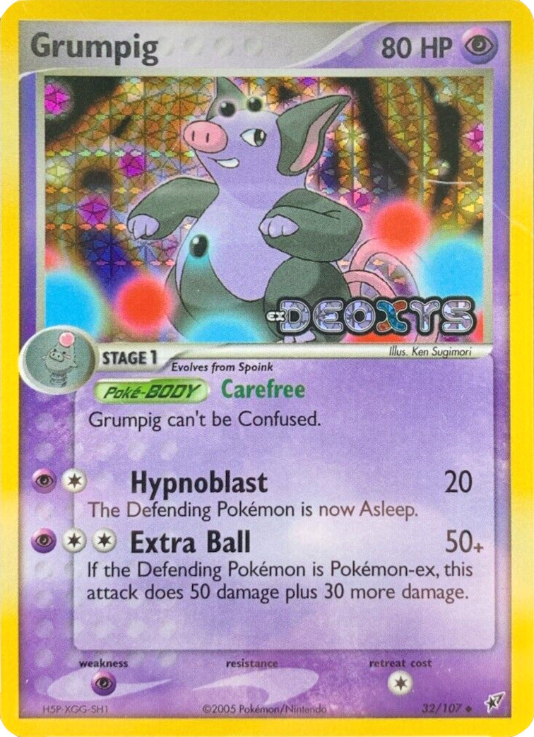Grumpig (32/107) (Stamped) [EX: Deoxys] | Game Master's Emporium (The New GME)