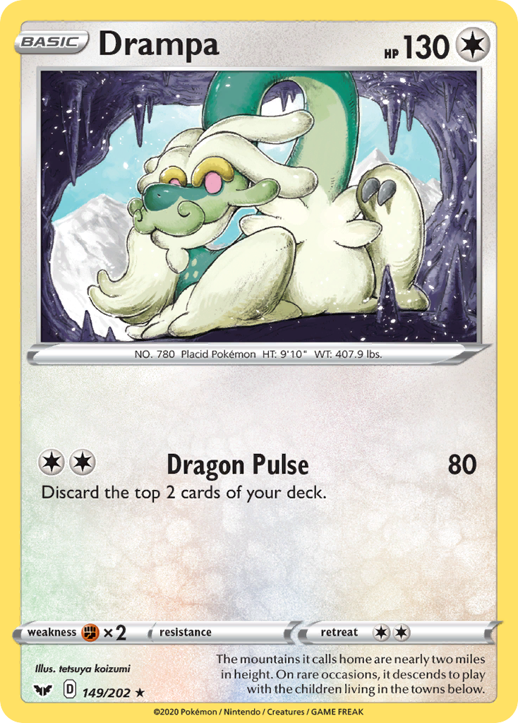 Drampa (149/202) [Sword & Shield: Base Set] | Game Master's Emporium (The New GME)