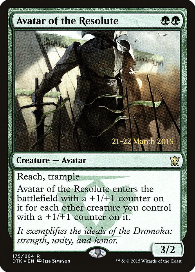 Avatar of the Resolute [Dragons of Tarkir Prerelease Promos] | Game Master's Emporium (The New GME)