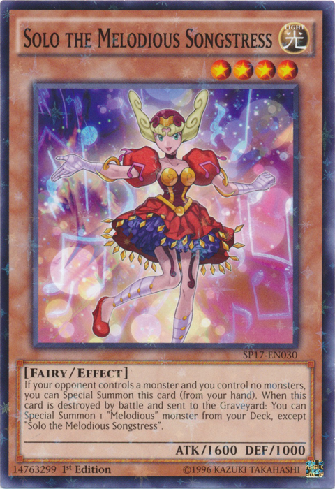 Solo the Melodious Songstress [SP17-EN030] Starfoil Rare | Game Master's Emporium (The New GME)