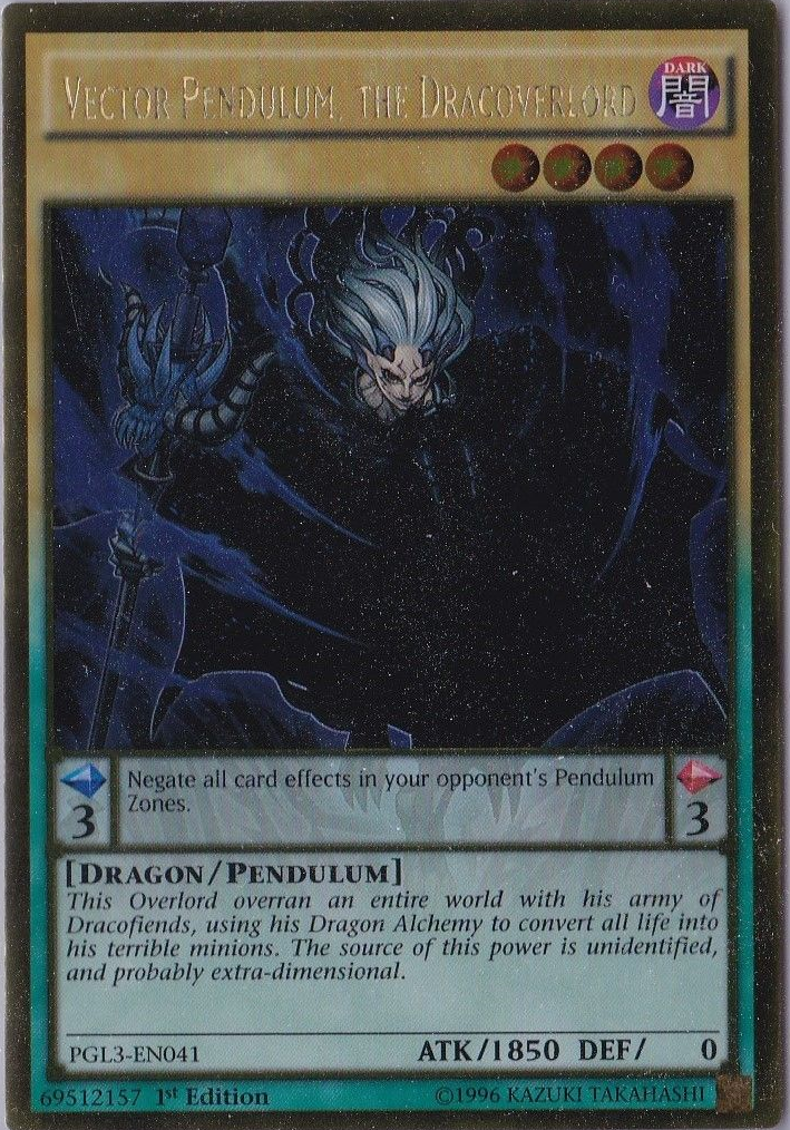 Vector Pendulum, the Dracoverlord [PGL3-EN041] Gold Rare | Game Master's Emporium (The New GME)