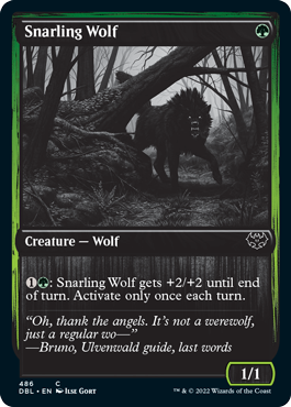 Snarling Wolf (486) [Innistrad: Double Feature] | Game Master's Emporium (The New GME)