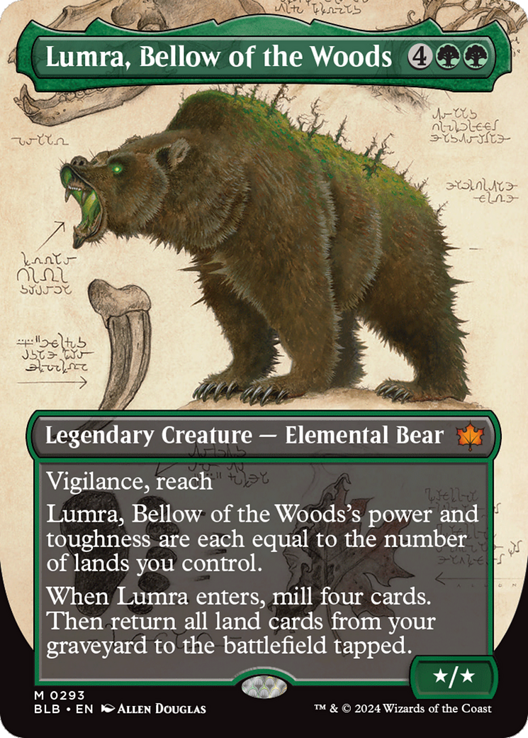 Lumra, Bellow of the Woods (Borderless) (0293) [Bloomburrow] | Game Master's Emporium (The New GME)