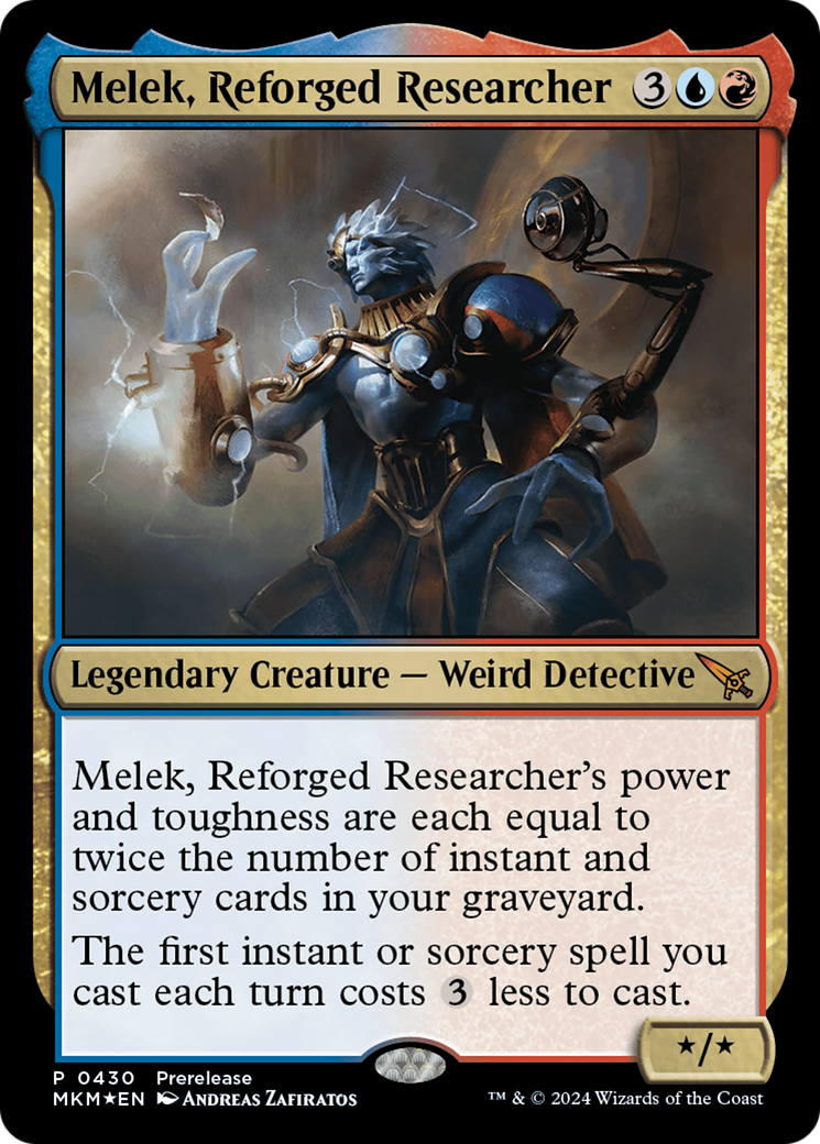 Melek, Reforged Researcher [Murders at Karlov Manor Prerelease Promos] | Game Master's Emporium (The New GME)