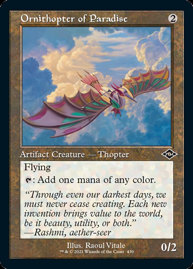 Ornithopter of Paradise (Retro Foil Etched) [Modern Horizons 2] | Game Master's Emporium (The New GME)