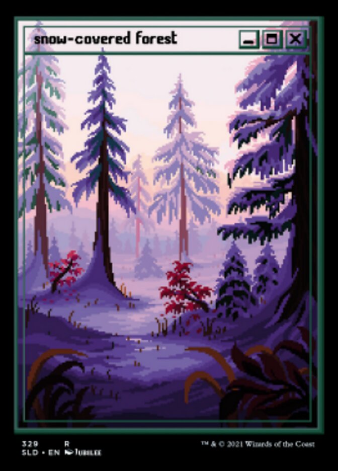 Snow-Covered Forest (Foil Etched) [Secret Lair Drop Series] | Game Master's Emporium (The New GME)