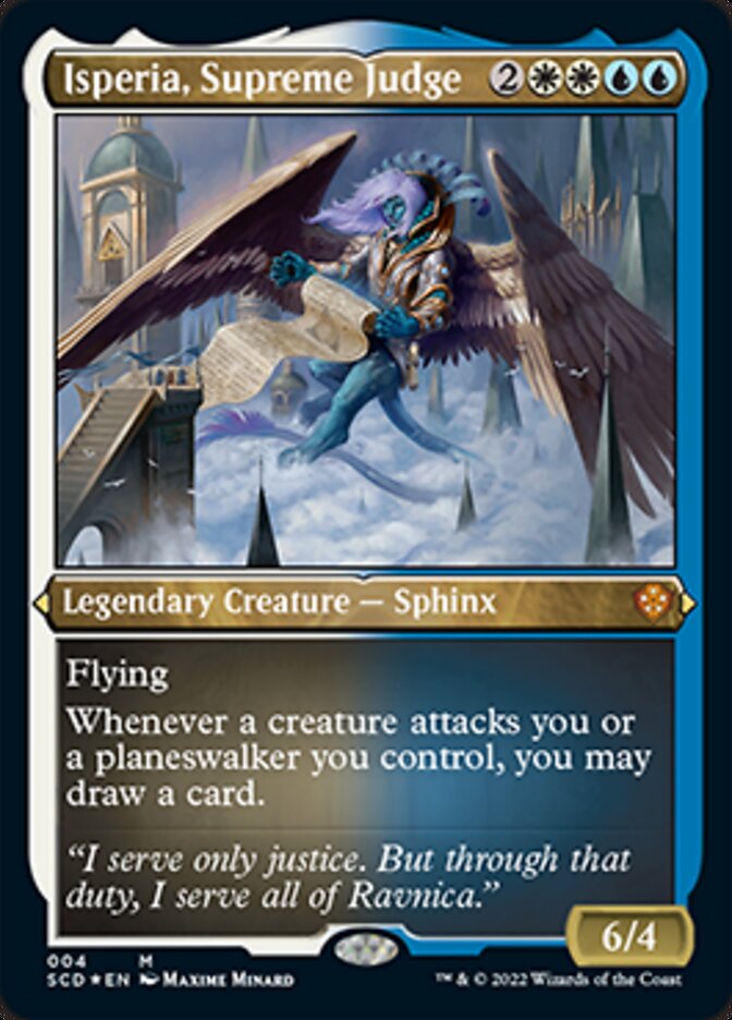 Isperia, Supreme Judge (Foil Etched) [Starter Commander Decks] | Game Master's Emporium (The New GME)