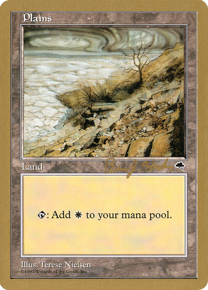 Plains (bh332) (Brian Hacker) [World Championship Decks 1998] | Game Master's Emporium (The New GME)