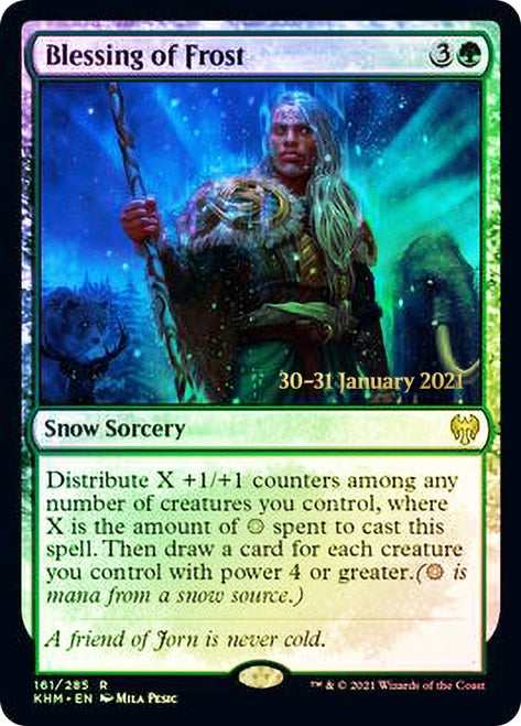 Blessing of Frost [Kaldheim Prerelease Promos] | Game Master's Emporium (The New GME)