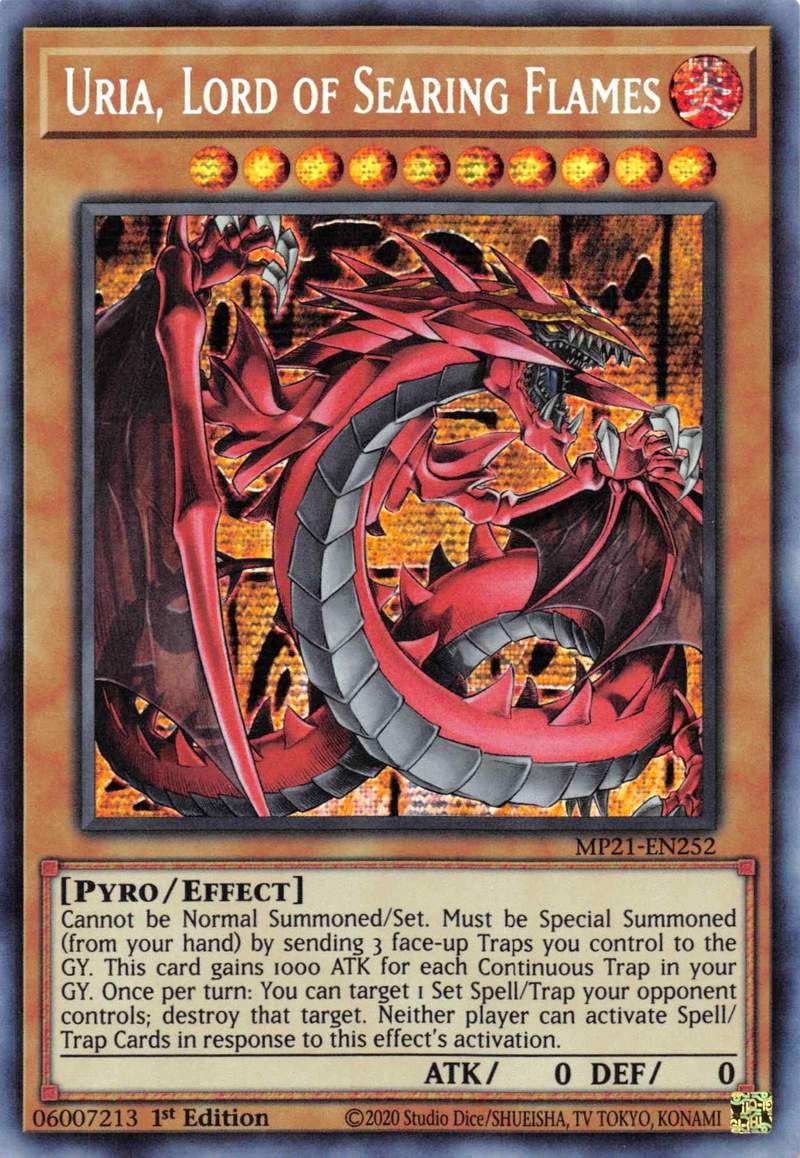 Uria, Lord of Searing Flames [MP21-EN252] Prismatic Secret Rare | Game Master's Emporium (The New GME)
