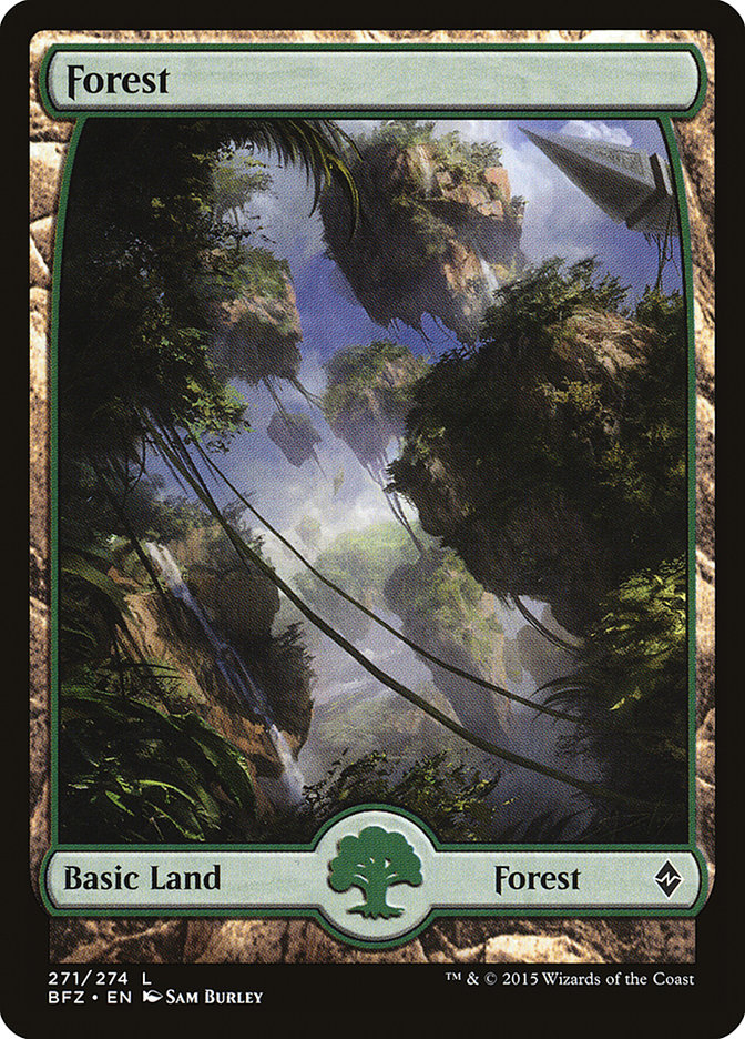 Forest (271) (Full Art) [Battle for Zendikar] | Game Master's Emporium (The New GME)