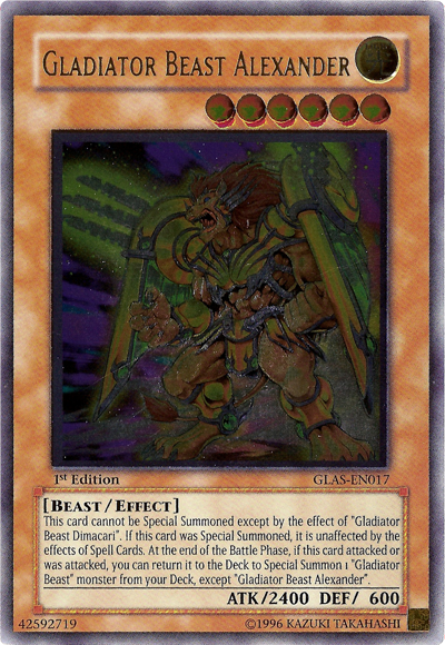 Gladiator Beast Alexander [GLAS-EN017] Ultimate Rare | Game Master's Emporium (The New GME)