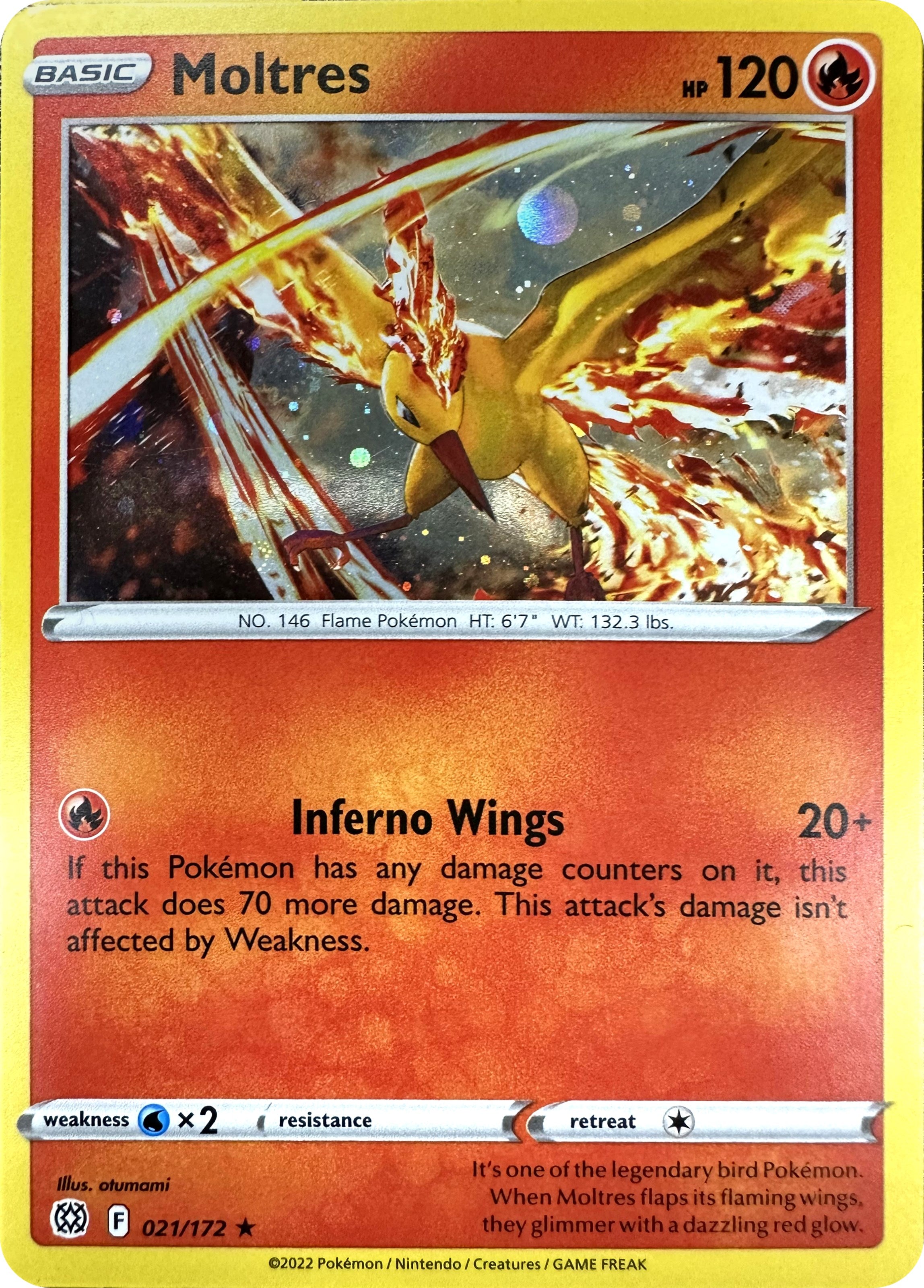 Moltres (021/172) (Cosmos Holo) [Sword & Shield: Brilliant Stars] | Game Master's Emporium (The New GME)