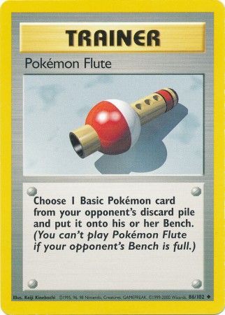 Pokemon Flute (86/102) [Base Set Unlimited] | Game Master's Emporium (The New GME)