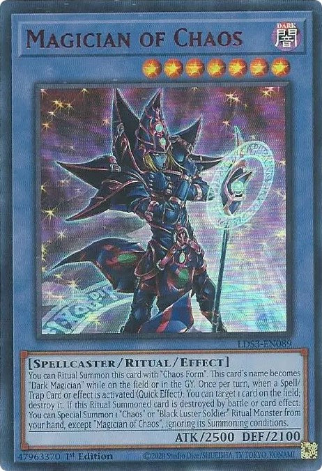 Magician of Chaos (Red) [LDS3-EN089] Ultra Rare | Game Master's Emporium (The New GME)