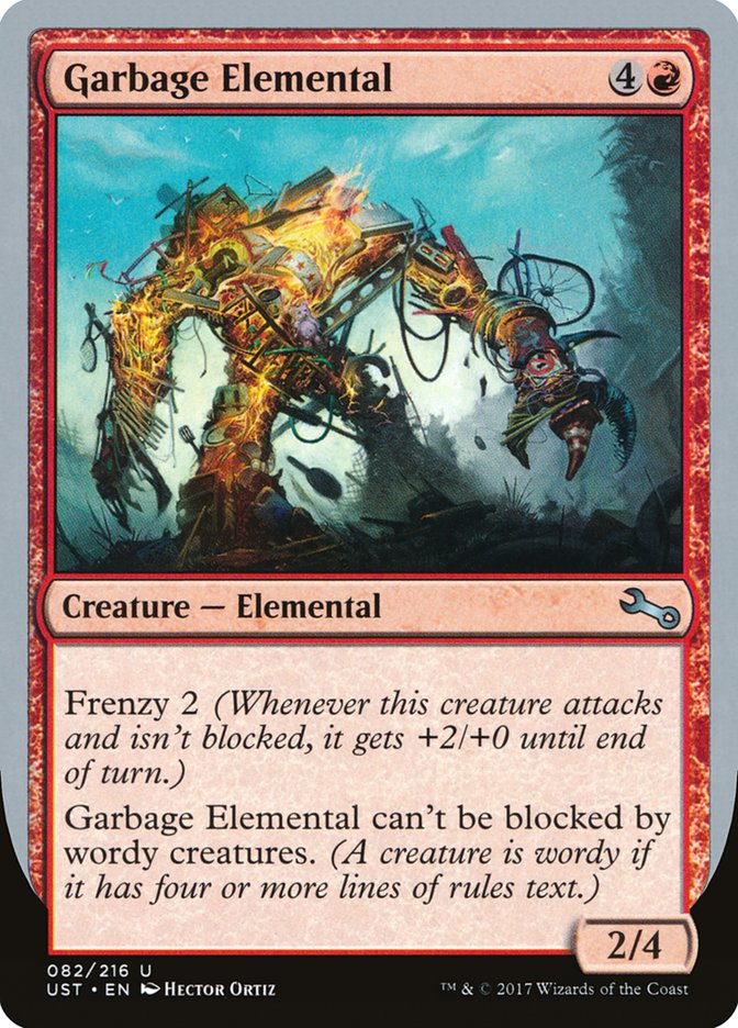 Garbage Elemental (2/4 Creature) [Unstable] | Game Master's Emporium (The New GME)