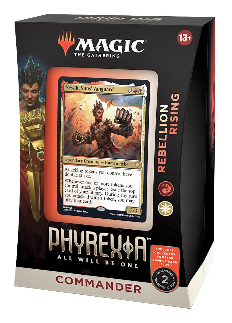 MTG Phyrexia: All Will Be One  Commander Deck: Rebellion Rising R/W | Game Master's Emporium (The New GME)