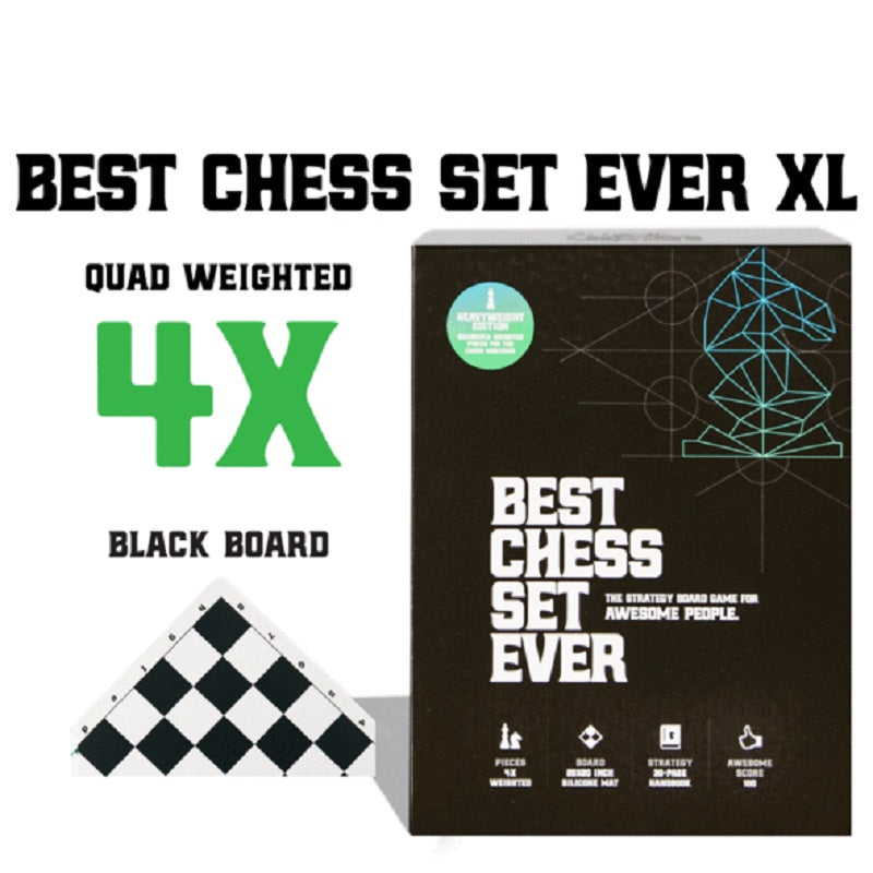 Best Chess Set Ever XL (Black) | Game Master's Emporium (The New GME)