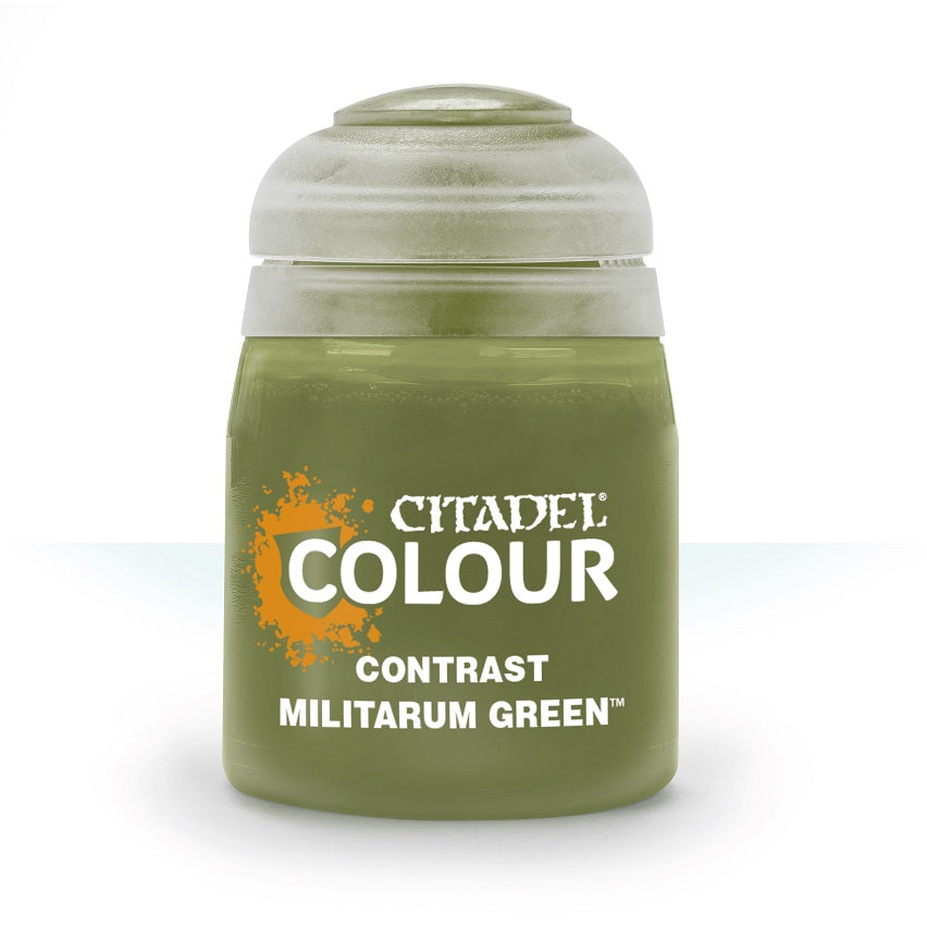 Militarum Green Contrast Paint | Game Master's Emporium (The New GME)