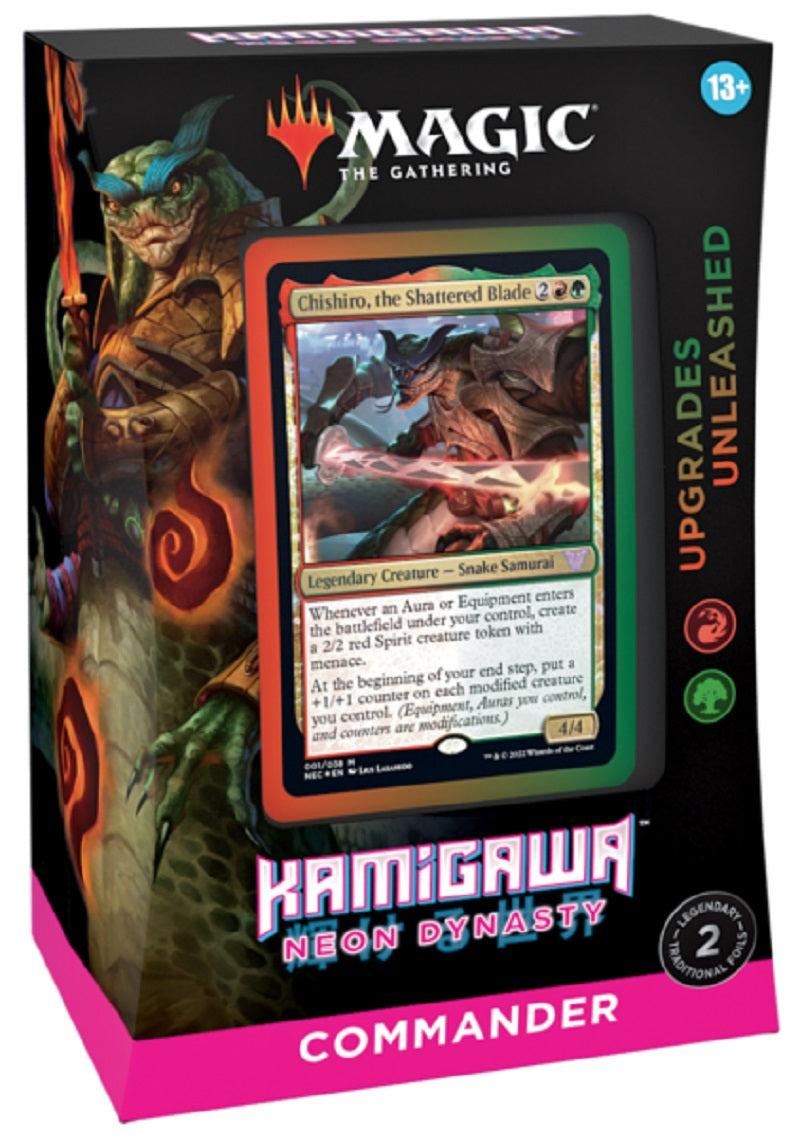 MTG Kamigawa Neon Dynasty  Commander Deck: Upgrades Unleashed (RG) | Game Master's Emporium (The New GME)