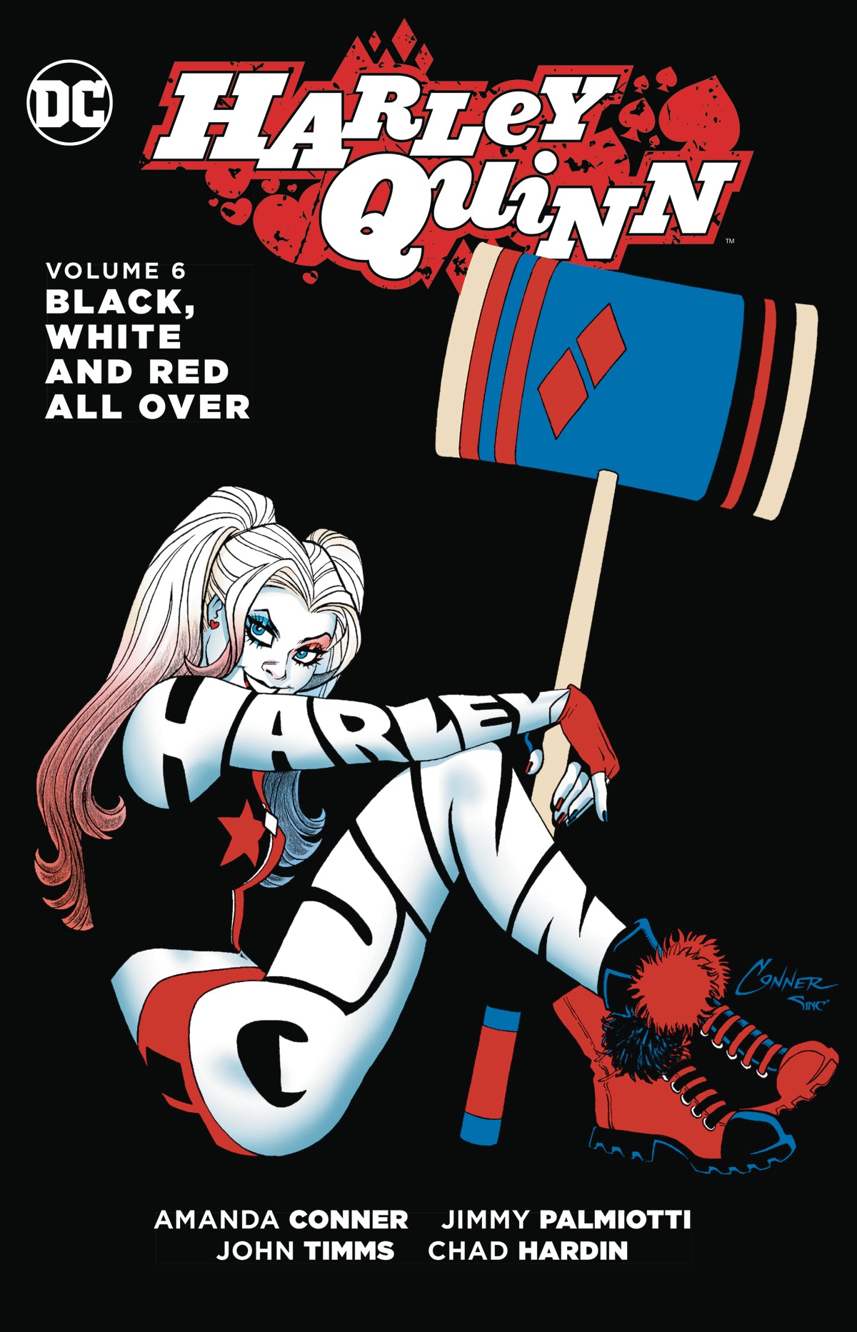HARLEY QUINN TP VOL 06 BLACK WHITE & RED ALL OVER | Game Master's Emporium (The New GME)