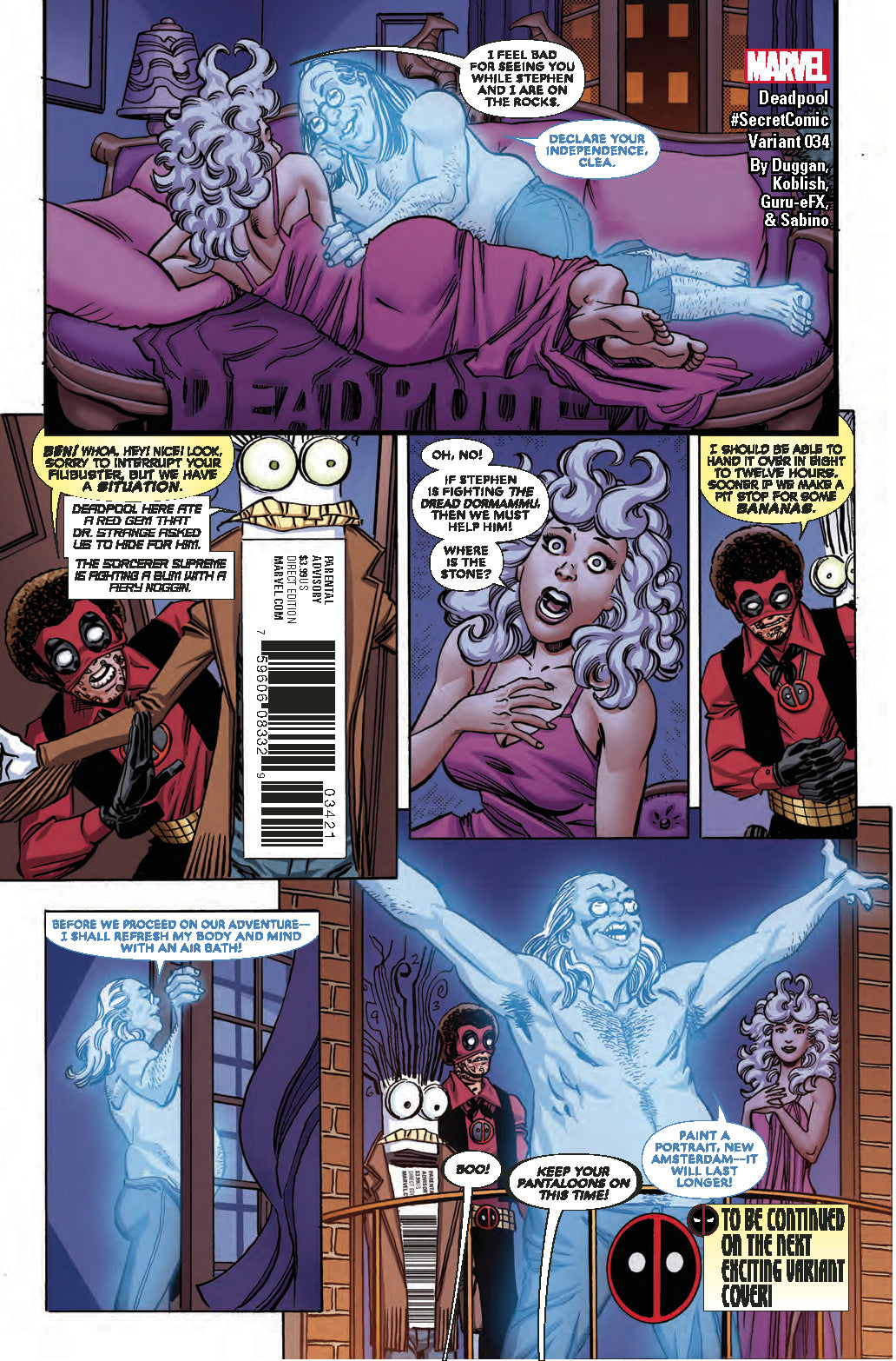 DEADPOOL #34 KOBLISH SECRET COMICS VAR | Game Master's Emporium (The New GME)