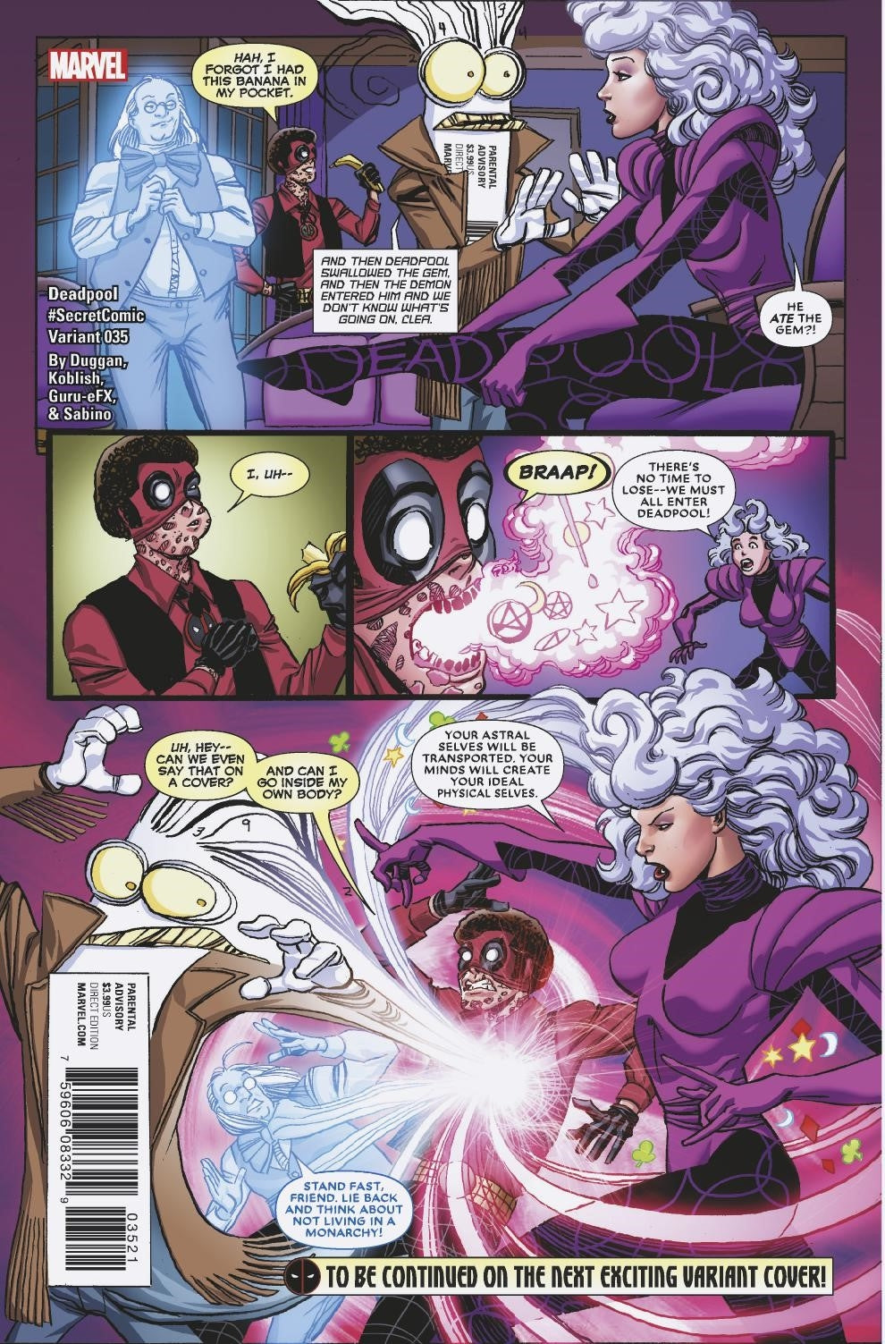 DEADPOOL #35 KOBLISH SECRET COMICS VAR SE | Game Master's Emporium (The New GME)