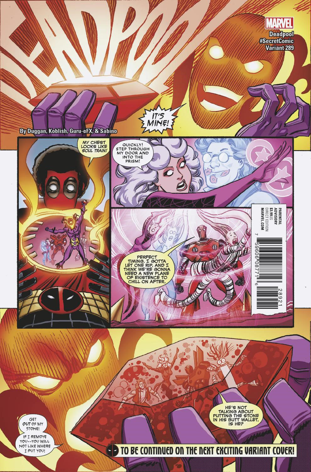 DESPICABLE DEADPOOL #289 KOBLISH SECRET COMICS VAR LEG | Game Master's Emporium (The New GME)