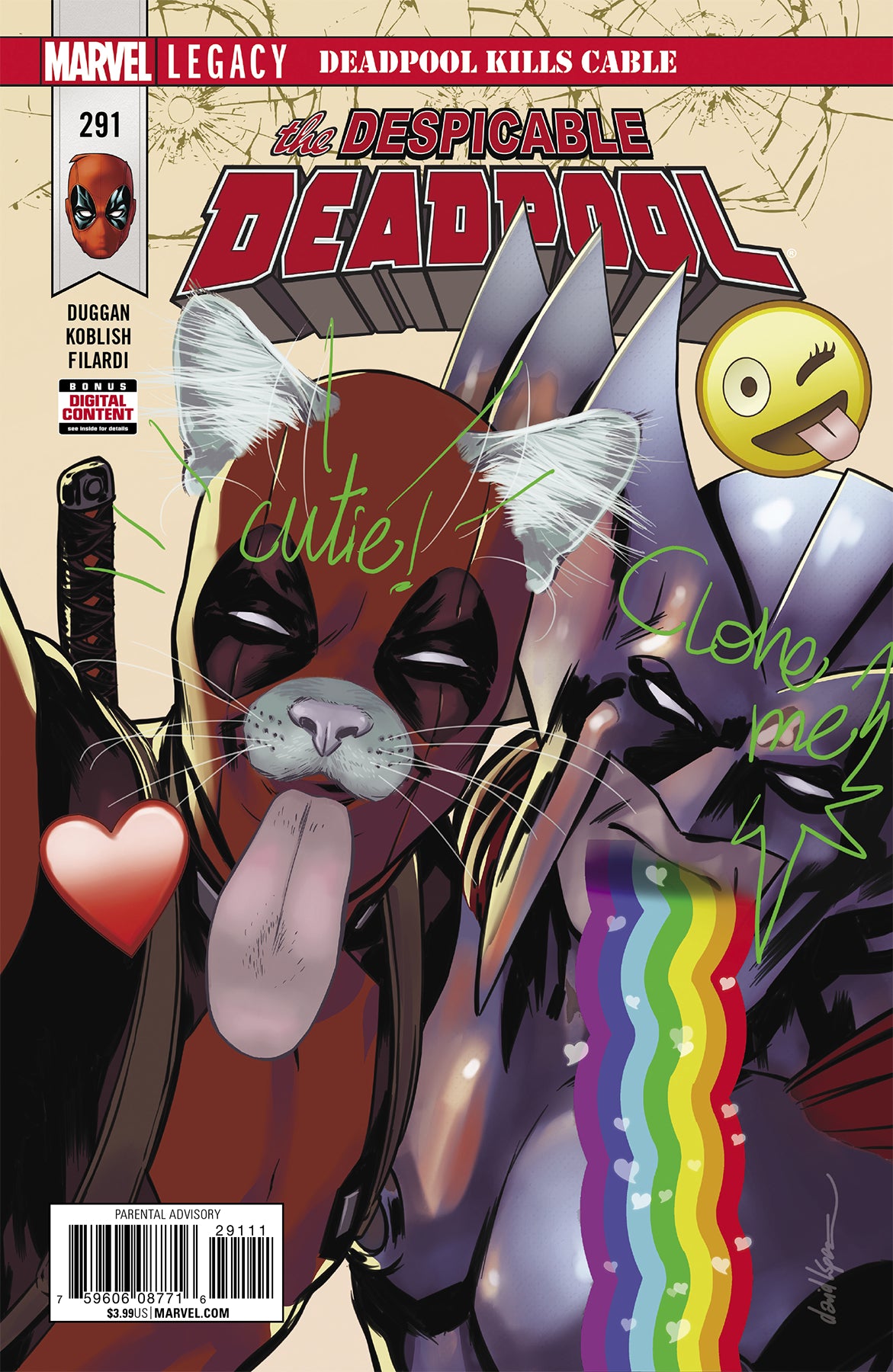 DESPICABLE DEADPOOL #291 LEG | Game Master's Emporium (The New GME)