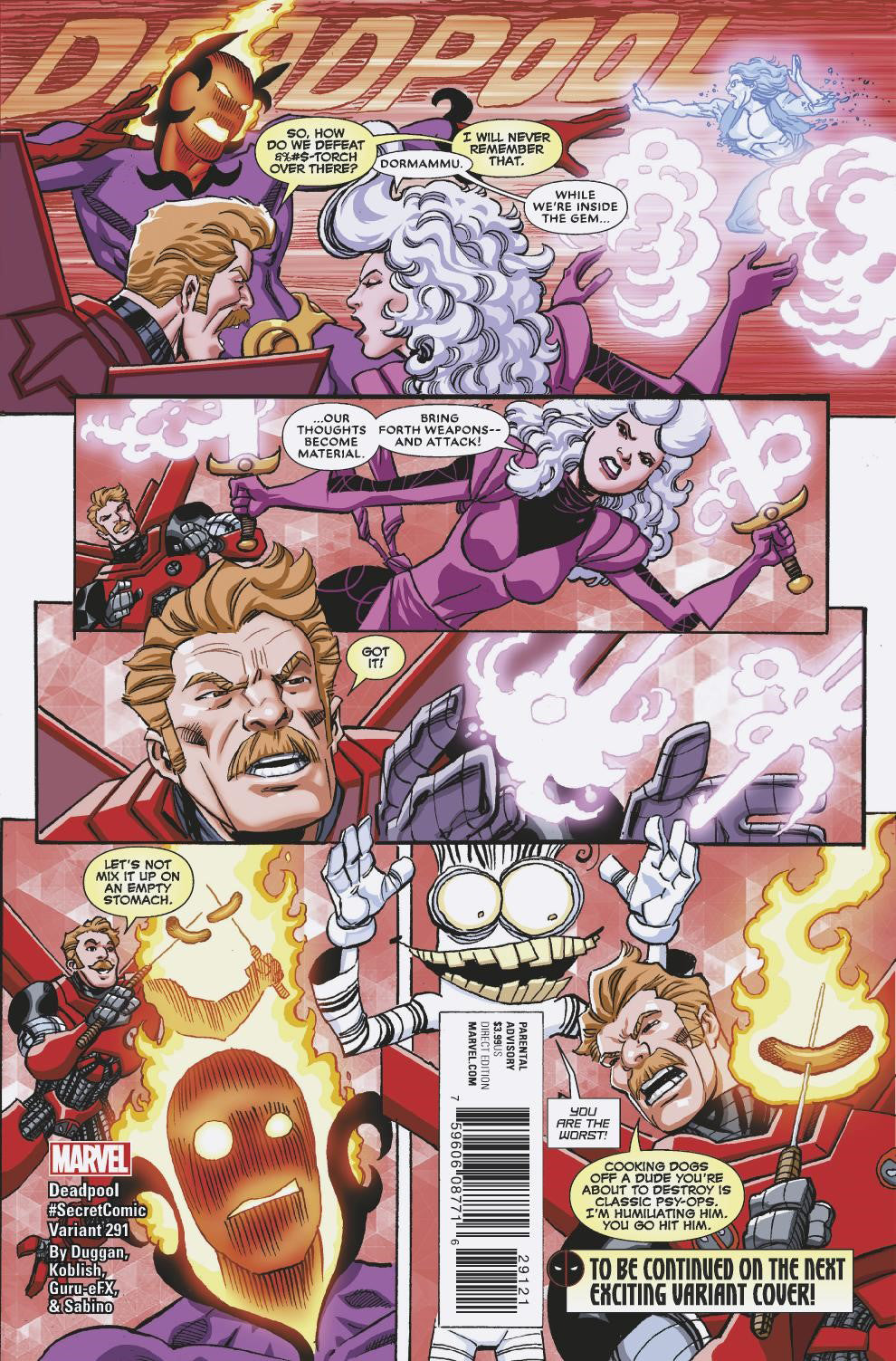 DESPICABLE DEADPOOL #291 KOBLISH SECRET COMIC VAR LEG | Game Master's Emporium (The New GME)