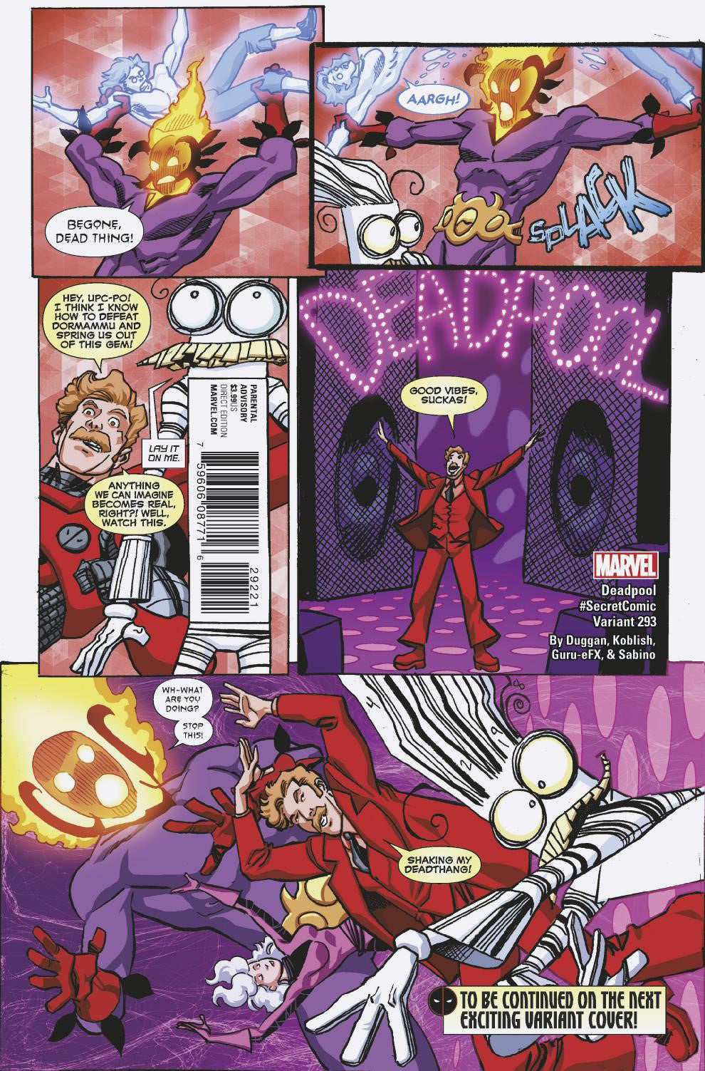 DESPICABLE DEADPOOL #293 KOBLISH SECRET COMIC VAR LEG | Game Master's Emporium (The New GME)