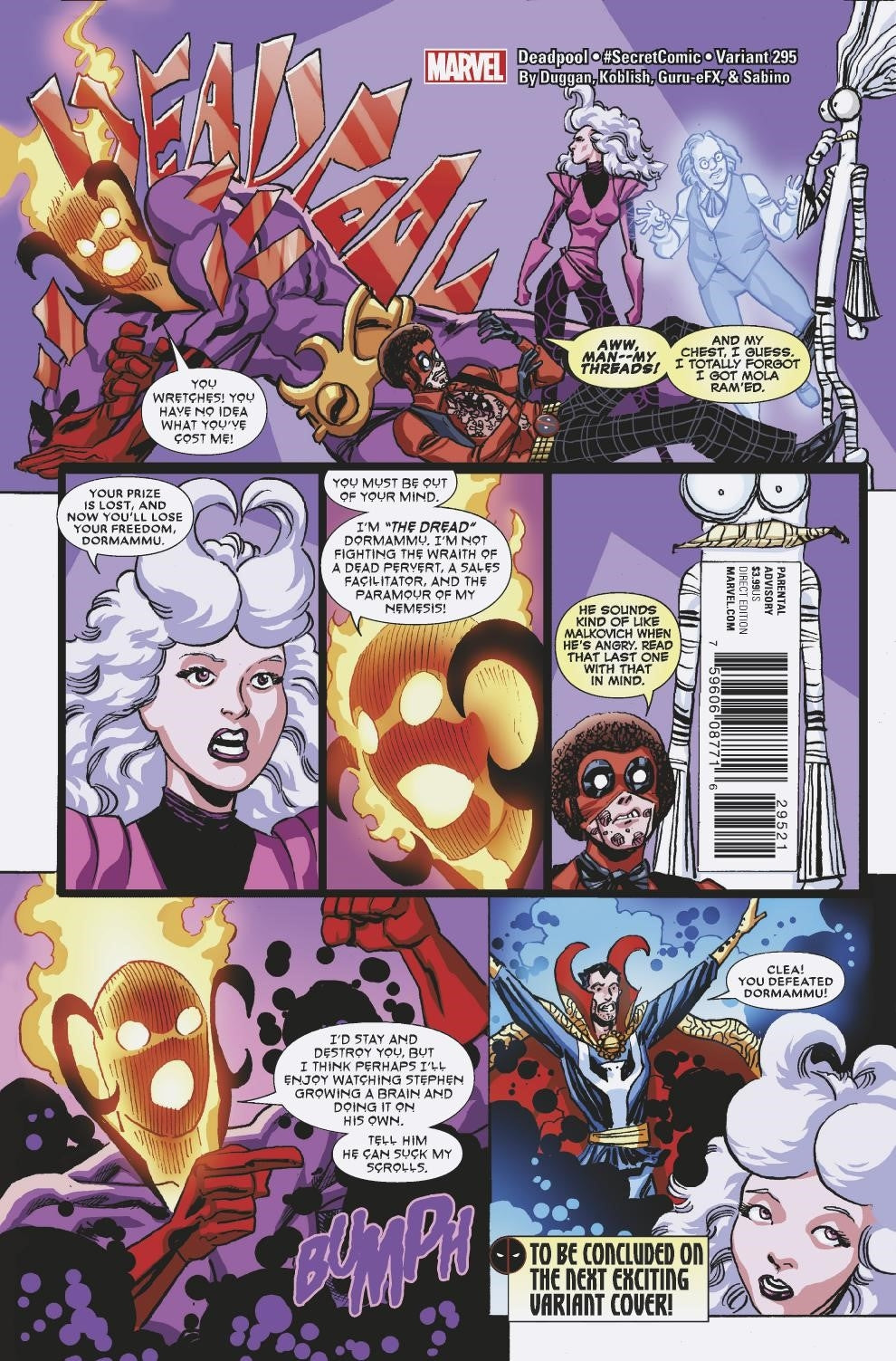 DESPICABLE DEADPOOL #295 KOBLISH SECRET COMIC VAR LEG | Game Master's Emporium (The New GME)
