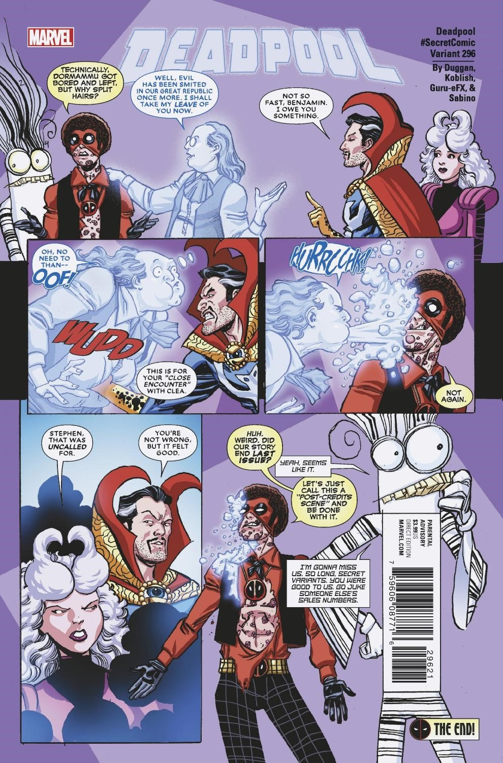 DESPICABLE DEADPOOL #296 KOBLISH SECRET COMIC VAR LEG | Game Master's Emporium (The New GME)
