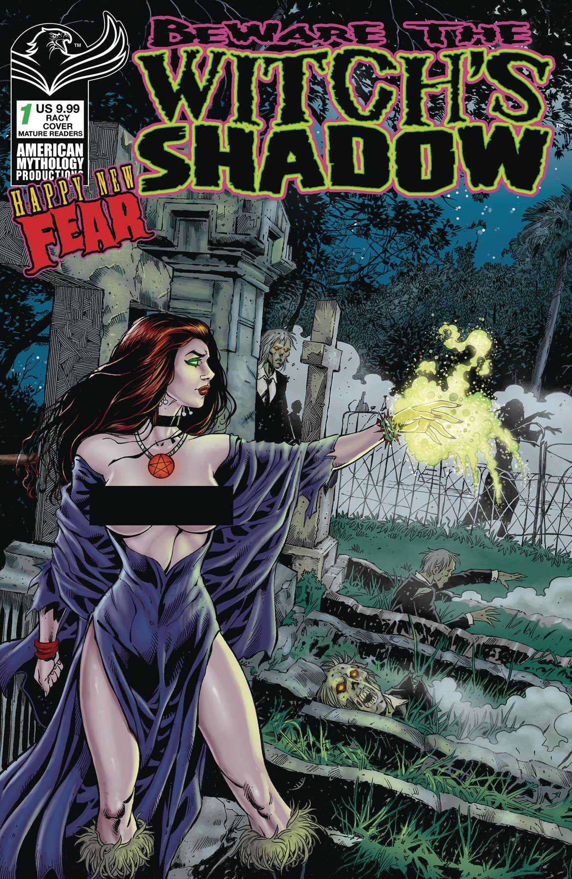 BEWARE WITCHS SHADOW HAPPY NEW FEAR AM RACY CVR (O/A) (MR) | Game Master's Emporium (The New GME)