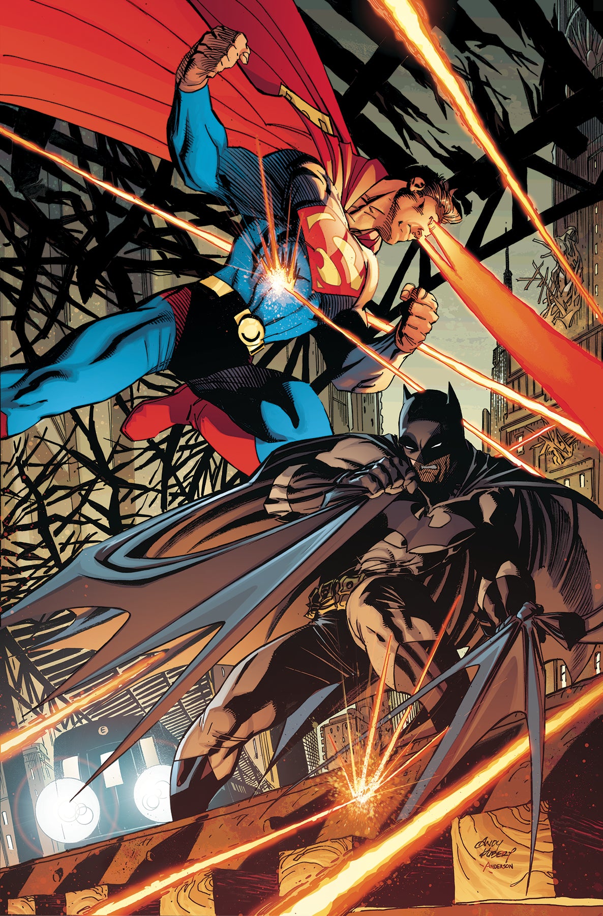 BATMAN SUPERMAN #7 CARD STOCK ANDY KUBERT VAR ED | Game Master's Emporium (The New GME)